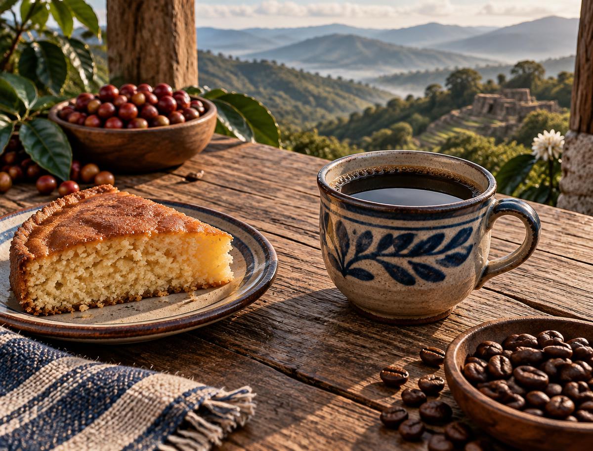 Single-origin coffee with Honduran quesadilla